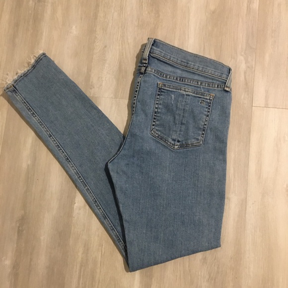 Rag & Bone Distressed Skinny Jeans - Picture 3 of 6